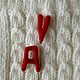 Брошь буква "A" валяная. Брошь-игла. Анна (annagubarr). Ярмарка Мастеров.  Фото №4