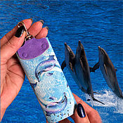 Сумки и аксессуары handmade. Livemaster - original item Housekeeper: Dolphins. Handmade.