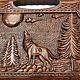 Backgammon carved 'Free Wolf' large, 60. Backgammon and checkers. H-Present more, than a gift!. Online shopping on My Livemaster.  Фото №2