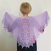 Аксессуары handmade. Livemaster - original item Merino wool shawl magic bird Feather. Handmade.