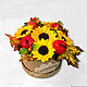 Sunflowers handmade soap gift flowers bouquet autumn. Soap. Edenicsoap - soap candles sachets. Online shopping on My Livemaster.  Фото №2
