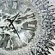 Настенные часы с зеркальным циферблатом и Сваровски. Часы классические. Картины и настенные часы BelleАrti (bellearti). Ярмарка Мастеров.  Фото №5