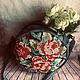 Bags: Round handbag with embroidery, Classic Bag, Zhukovsky,  Фото №1