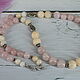 Beads 'Pink roses' (angelite, rose quartz). Beads2. Magic box. Online shopping on My Livemaster.  Фото №2
