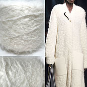 Yarn: Mohair. Color white natural