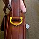 Винтаж:  Сумка через плечо Cartier из кожи бордо. Сумки винтажные. Chic bags. Ярмарка Мастеров.  Фото №4