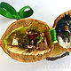 Christmas in a walnut: OOAK miniature, family keepsake. Christmas gifts. WhiteRacoon's handcrafts. My Livemaster. Фото №6
