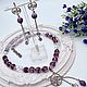 Украшения из натуральных камней. Аметист, горный хрусталь. Колье. Elena Moonlight Jewelry. Ярмарка Мастеров.  Фото №4
