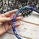 Blue Leopard Bead Harness. Necklace. Natalya | Handmade jewelry  |. My Livemaster. Фото №4