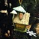 Ватная елочная  игрушка ручной работы  "Домик   гномика". Елочные игрушки. DIY-Christmas toys. Ярмарка Мастеров.  Фото №5
