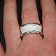 Order Silver ring with white ceramic. yakitoriya. Livemaster. . Rings Фото №3