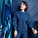 Order Sweatshirt or tracksuit with imitation top, corset. Yana Levashova Fashion. Livemaster. . Sweatshirts Фото №3