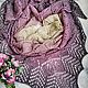 Shawl 'Listopad' with lurex, lilac. Shawls. Tatyana (Makushka_knits). Интернет-магазин Ярмарка Мастеров.  Фото №2