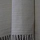 Домотканый шарф "Сливочное мороженое". Меринос+хлопок. Шарфы. Weaving Finds. Ручное ткачество.. Ярмарка Мастеров.  Фото №7