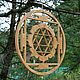 Дурга Янтра настенная, 26 см. Оберег. Yantra Wood. Ярмарка Мастеров.  Фото №5