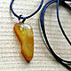 Amber pendant 'A drop of honey'. Pendants. Bone and Stone, Runes and Amulets. My Livemaster. Фото №5