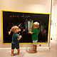 Большая магнитно-меловая доска в детскую в желтой раме, Доски для заметок, Москва,  Фото №1