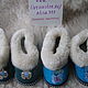 Order Baby chuni made of sheepskin fur. Warm gift. Livemaster. . Slippers Фото №3
