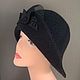 Order The 'Pleated Fan' hat is black. Elenbeis. Livemaster. . Hats1 Фото №3