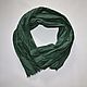 Bufanda primavera verde mujer algodón con seda color sólido hombres. Scarves. Silk scarves gift for Womans. Ярмарка Мастеров.  Фото №6