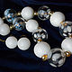 Order "Valtz": necklace lampwork blown beads winter decoration. BeautyGlassByKate(Lampwork) (beauty-glass). Livemaster. . Necklace Фото №3