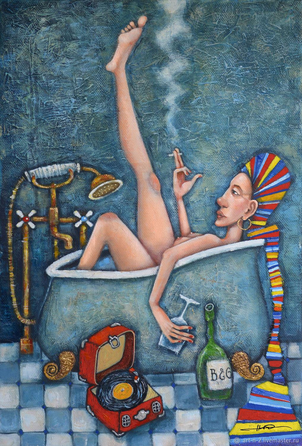 Клеопатра в ванной – заказать на Ярмарке Мастеров – LMACQRU | Картины,  Санкт-Петербург