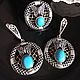 Set with turquoise and butterflies, Vintage jewelry sets, Tel Aviv,  Фото №1
