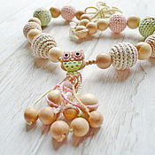 Одежда handmade. Livemaster - original item Juniper breastfeeding necklace Owl Nursing necklace. Handmade.