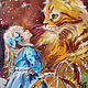 Алиса и рыжий кот  - сказочная картина. Картины. Annet Loginova. Интернет-магазин Ярмарка Мастеров.  Фото №2