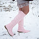 Felted boots Rose quartz, High Boots, Izhevsk,  Фото №1