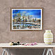 Watercolor painting Spring Bashkir village Spring landscape with houses. Pictures. Pictures for the soul (RozaSavinova). My Livemaster. Фото №5