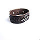 Bracelet made of genuine leather with a crossbow unisex. Cuff bracelet. Brave. My Livemaster. Фото №5