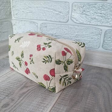 Сумки ручной работы. Ярмарка Мастеров - ручная работа Косметичка льняная. Handmade.