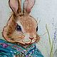 Картина зайчики, миниатюра, на холсте, картина маслом. Картины. Интересные картины Елисеевой Оксаны (oksanakartini). Ярмарка Мастеров.  Фото №10