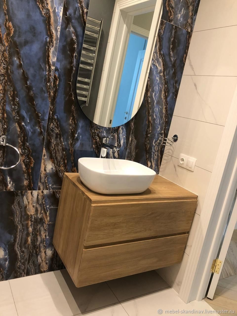 Тумба в ванную в скандинавском стиле