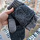 Митенки перчатки мужские без пальцев на подкладке цвет серый. Митенки. Shop Time. Ярмарка Мастеров.  Фото №6