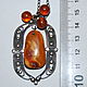 Pendant Pendant Amber Silver 874 pr. Filigree. USSR. Vintage pendants. nadezhdas-1. My Livemaster. Фото №6