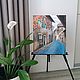 картина маслом на холсте 50×60 Городской пейзаж Швейцария улица дома, Картины, Липецк,  Фото №1