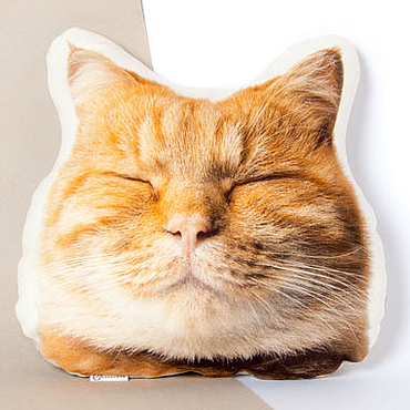 Спящий Рыжик кот (игрушка-подушка)