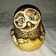 Figure owl in egg made of natural Ural stone Anhydrite. Figurines. Kamnerezy-urala. Online shopping on My Livemaster.  Фото №2