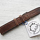 Leather watchband 20mm brown. Watch Straps. LadO Watch Straps (novgorodsky). My Livemaster. Фото №6