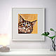 Picture cat funny kitten mainkan oil with a palette knife. Pictures. Yulia Berseneva ColoredCatsArt. My Livemaster. Фото №5