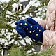 Order Knitted mittens of blue color. lfrisa. Livemaster. . Mittens Фото №3
