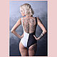 Купальник слитный женский черно-белый в стиле CHANEL. Купальники. Bustladies (lingerie). Ярмарка Мастеров.  Фото №5