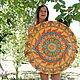 Mandala 'Sunny Eye' D 75 cm Large round painting. Pictures. Art by Tanya Shest. Online shopping on My Livemaster.  Фото №2