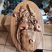 Картины и панно ручной работы. Ярмарка Мастеров - ручная работа Wooden panel The Little Traveler.. Handmade.