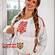 Dress with embroidery 'Bereginya' with a secret for feeding, Dresses, St. Petersburg,  Фото №1