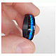 Order Carbon ring with blue opal. Wooden jewellery. Livemaster. . Rings Фото №3