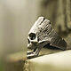Ring-signet: Ring Wooden Skull. Signet Ring. aleksandr5 (Aleksandr5). Online shopping on My Livemaster.  Фото №2