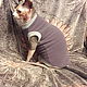 Заказать Одежда для кошек "Майка флисовая - Нежность". Happy-Sphynx. Ярмарка Мастеров. . Одежда для питомцев Фото №3